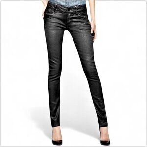 G-Star Jeans Fender Skinny Concrete Wash Gray Coated Wax Stretch NWT New Size 25